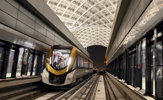 a photo of the Riyadh metro